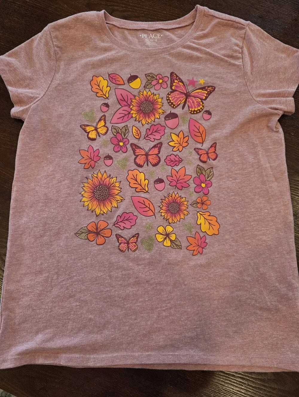 The Children's Place Girls XXL 16 Fall Graphic Tee